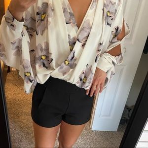 Floral long sleeve blouse